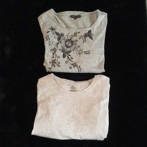 2 Grey maternity shirts